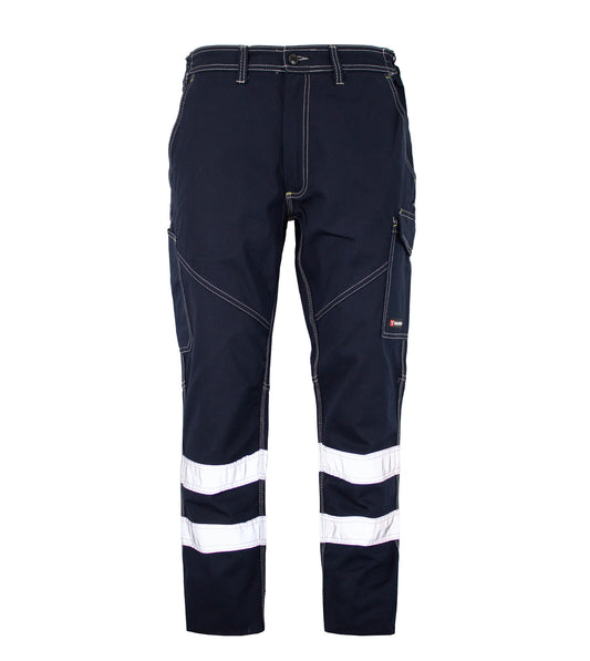 ARL008 - Pantalone Workwear blu con banda rifrangente