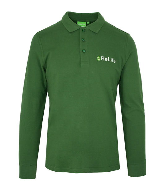 ARL002 - Polo Verde c/Logo M/L