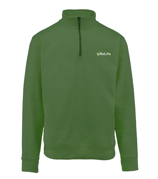 ARL010 - Felpa 1/2 Zip C/Logo - Verde
